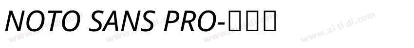 NOTO SANS PRO字体转换